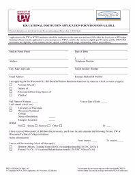 WDVA 2029 Application for Wisconsin GI Bill