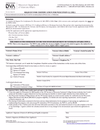 Request for Certification for Wisconsin GI Bill