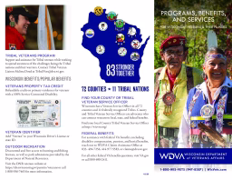 Programs, Benefits, and Services – Tribal Veterans 2025