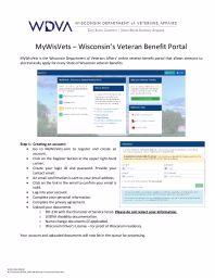 MyWisVets Instructional Guide