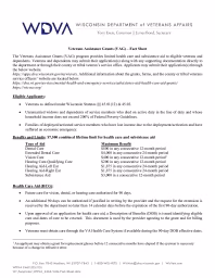 Veterans Assistance Grant Fact Sheet
